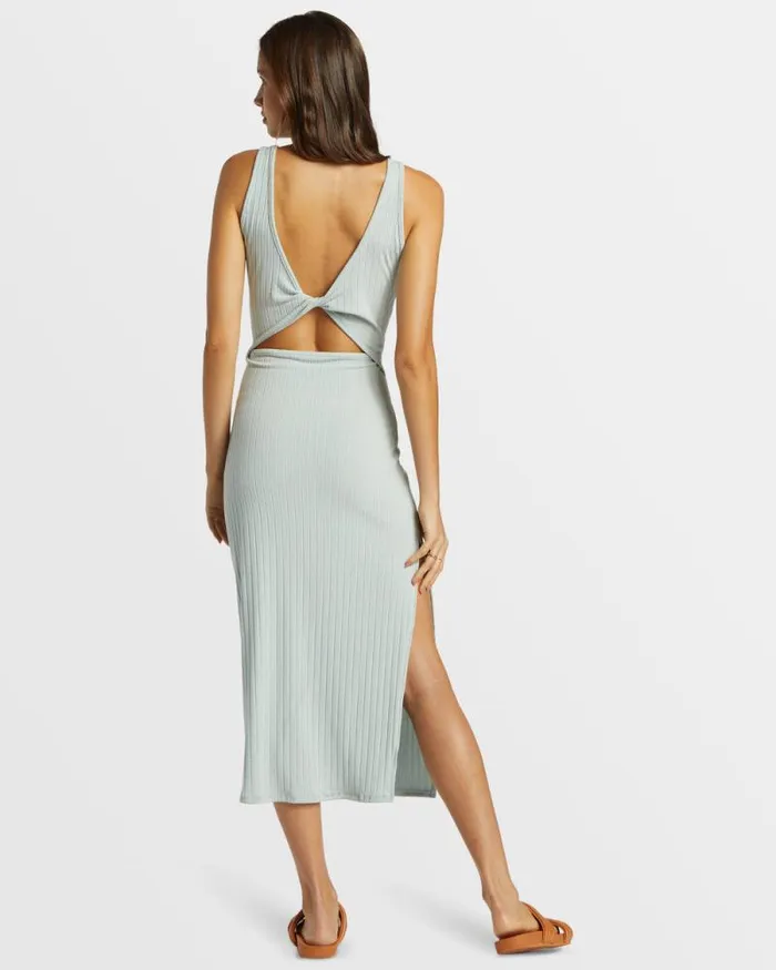 Billabong Dresses Take A Look Rib Knit Dress Dusk Blue 8211 Women Billabong Dresses Take A Look Rib Knit Dress Dusk Blue 8211 Women