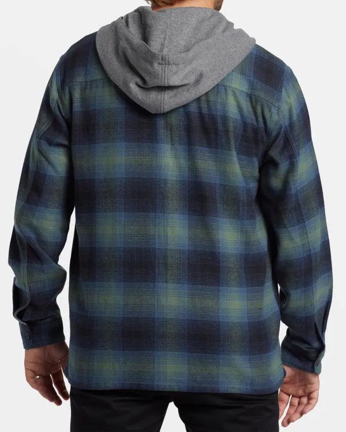 Billabong Flannels Baja Hooded Long Sleeve Flannel Shirt Fern 8211 Men Billabong Flannels Baja Hooded Long Sleeve Flannel Shirt Fern 8211 Men