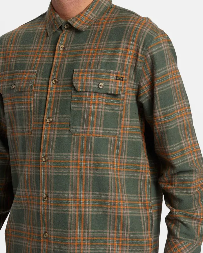 Billabong Flannels Offshore Long Sleeve Flannel Shirt Fern 8211 Men Billabong Flannels Offshore Long Sleeve Flannel Shirt Fern 8211 Men