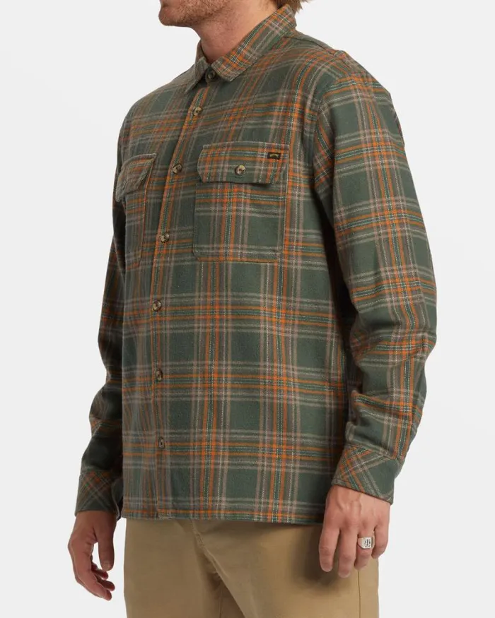 Billabong Flannels Offshore Long Sleeve Flannel Shirt Fern 8211 Men Billabong Flannels Offshore Long Sleeve Flannel Shirt Fern 8211 Men