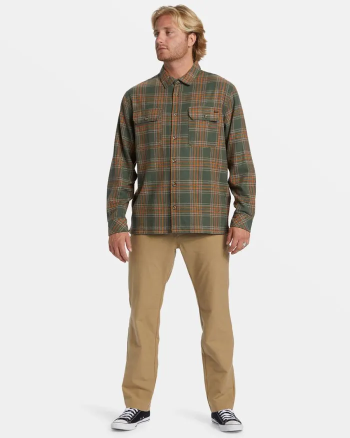 Billabong Flannels Offshore Long Sleeve Flannel Shirt Fern 8211 Men Billabong Flannels Offshore Long Sleeve Flannel Shirt Fern 8211 Men