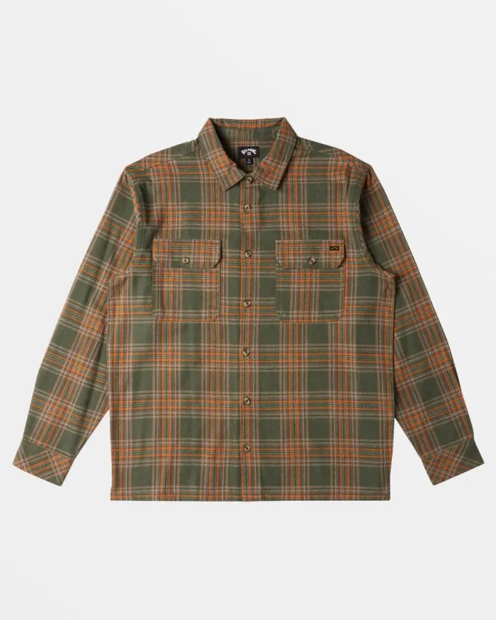 Billabong Flannels Offshore Long Sleeve Flannel Shirt Fern 8211 Men Billabong Flannels Offshore Long Sleeve Flannel Shirt Fern 8211 Men