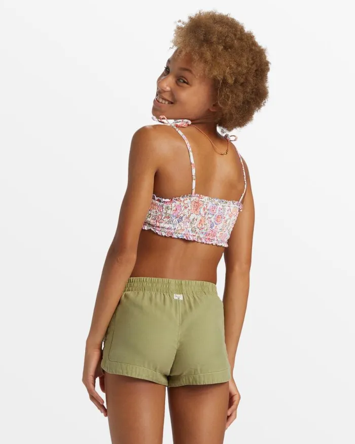 Billabong Girls039 Bottoms Girls Mad For You Elastic Waist Shorts Avocado 8211 Women Billabong Girls039 Bottoms Girls Mad For You Elastic Waist Shorts Avocado 8211 Women