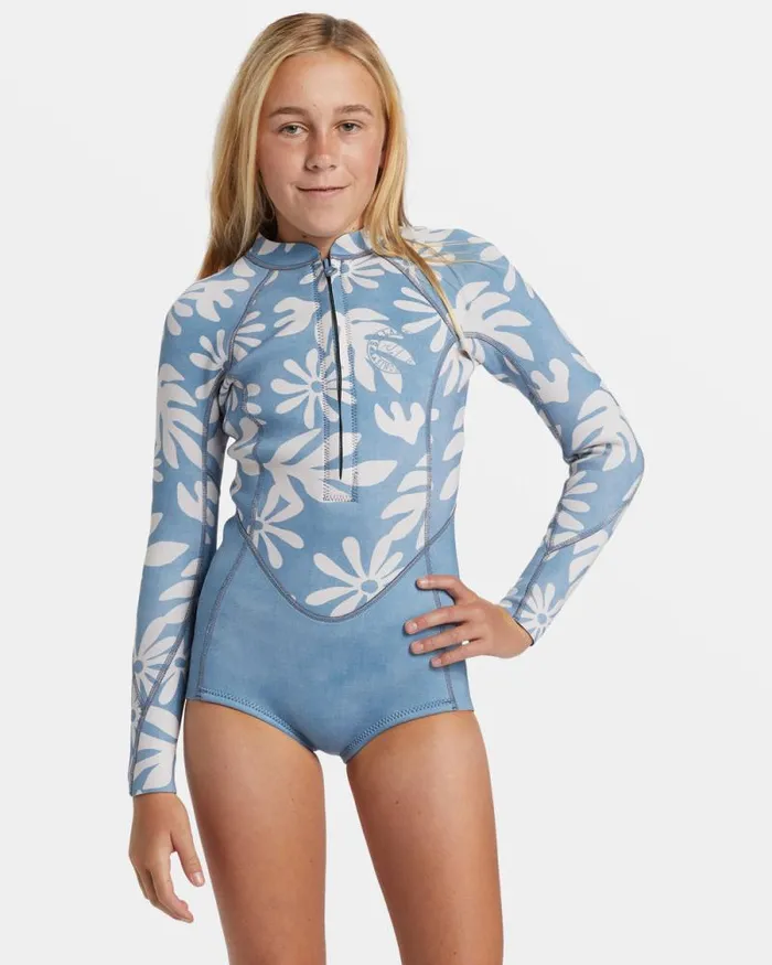 Billabong Girls039 Swim Girls 814 22mm Salty Dayz Natural Upcycler Front Zip Long Sleeve Springsuit Blue Shadow 8211 Women Billabong Girls039 Swim Girls 814 22mm Salty Dayz Natural Upcycler Front Zip Long Sleeve Springsuit Blue Shadow 8211 Women