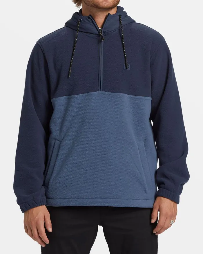 Billabong Hoodies and Fleece ADiv Boundary Hooded HalfZip Pullover Dusty Navy 8211 Men Billabong Hoodies and Fleece ADiv Boundary Hooded HalfZip Pullover Dusty Navy 8211 Men