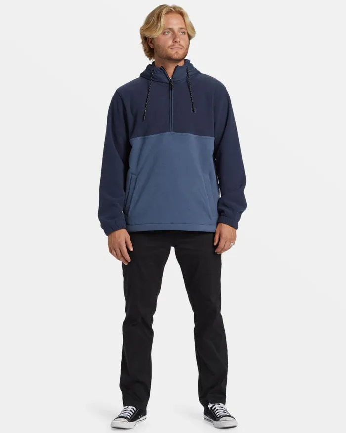 Billabong Hoodies and Fleece ADiv Boundary Hooded HalfZip Pullover Dusty Navy 8211 Men Billabong Hoodies and Fleece ADiv Boundary Hooded HalfZip Pullover Dusty Navy 8211 Men