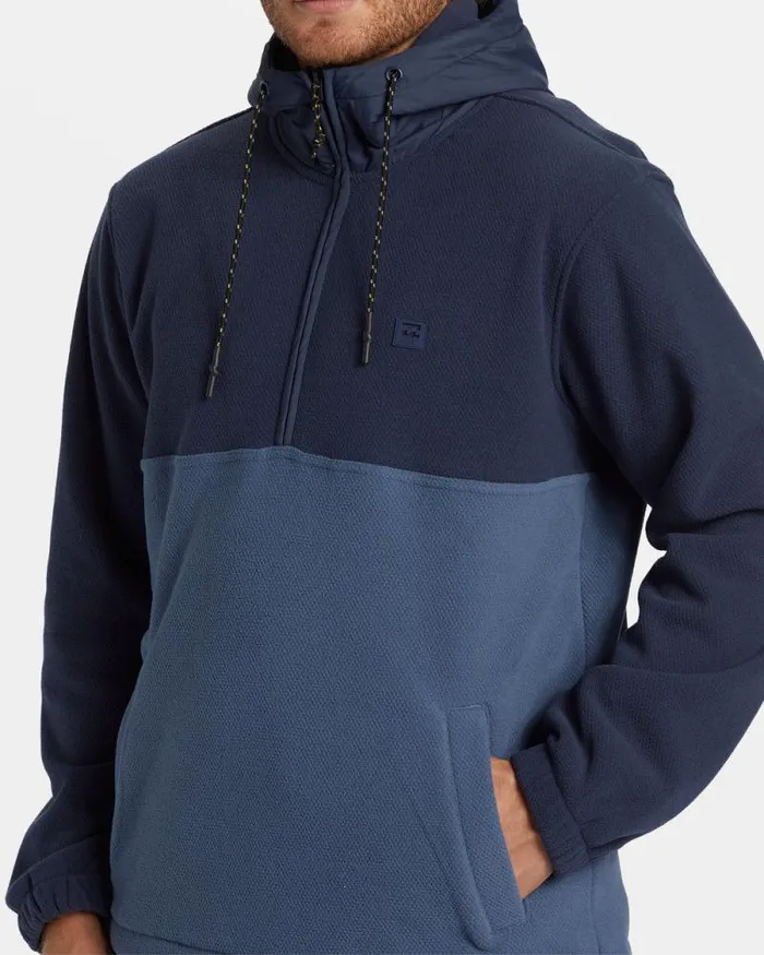 Billabong Hoodies and Fleece ADiv Boundary Hooded HalfZip Pullover Dusty Navy 8211 Men Billabong Hoodies and Fleece ADiv Boundary Hooded HalfZip Pullover Dusty Navy 8211 Men