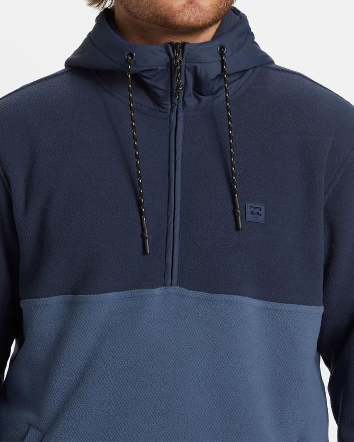 Billabong Hoodies and Fleece ADiv Boundary Hooded HalfZip Pullover Dusty Navy 8211 Men Billabong Hoodies and Fleece ADiv Boundary Hooded HalfZip Pullover Dusty Navy 8211 Men