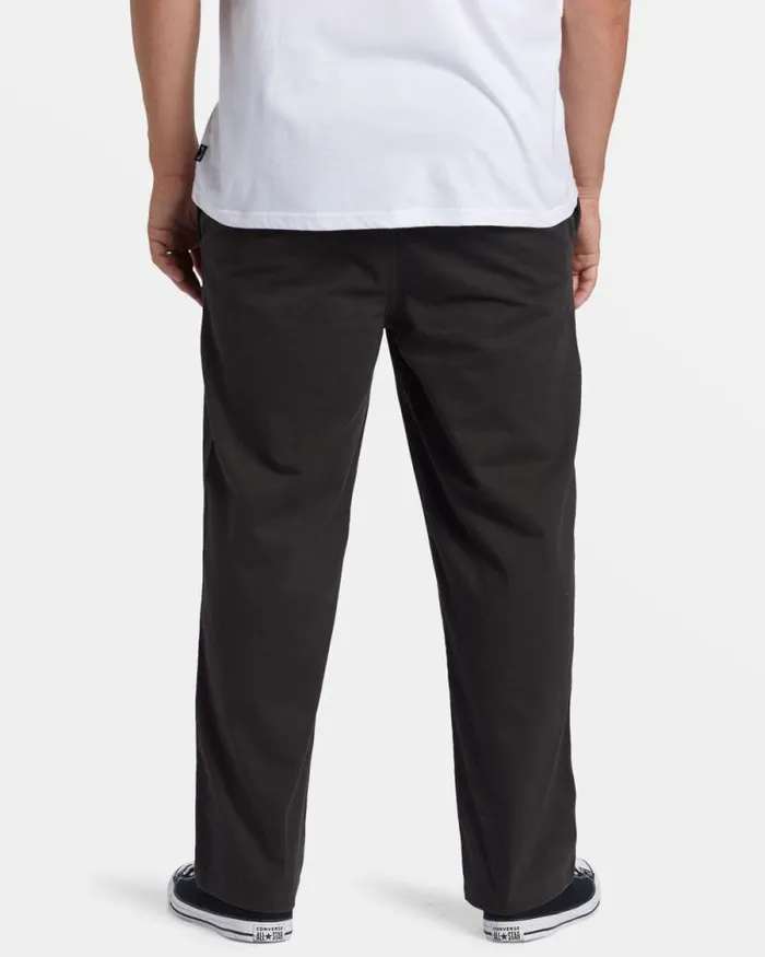 Billabong Jeans and Pants Larry Elastic Waist Pants Raven 8211 Men Billabong Jeans and Pants Larry Elastic Waist Pants Raven 8211 Men