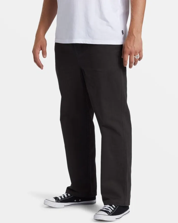 Billabong Jeans and Pants Larry Elastic Waist Pants Raven 8211 Men Billabong Jeans and Pants Larry Elastic Waist Pants Raven 8211 Men