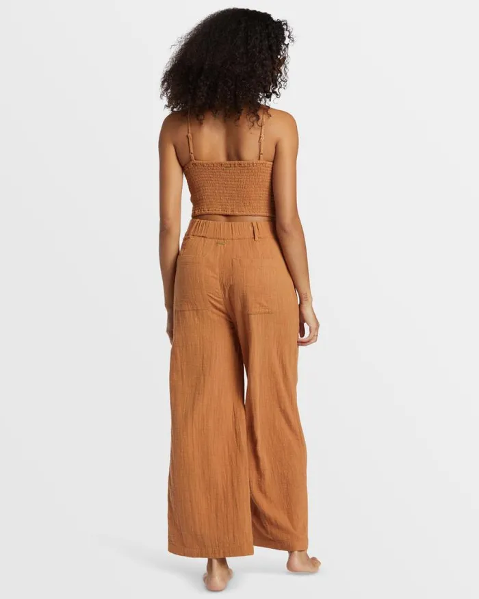 Billabong Matching Sets Tailor Made Wide Leg Pants Sandalwood 8211 Women Billabong Matching Sets Tailor Made Wide Leg Pants Sandalwood 8211 Women