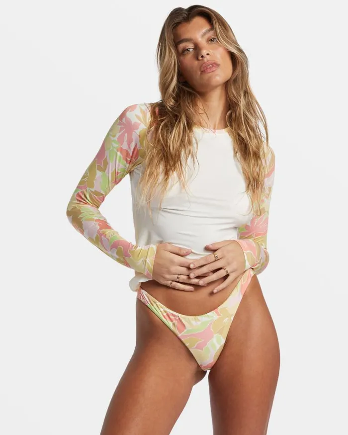 Billabong Rashguards and Bodysuits Sunshine Diaries Long Sleeve UPF 50 Surf Tshirt Salt Crystal 8211 Women Billabong Rashguards and Bodysuits Sunshine Diaries Long Sleeve UPF 50 Surf Tshirt Salt Crystal 8211 Women