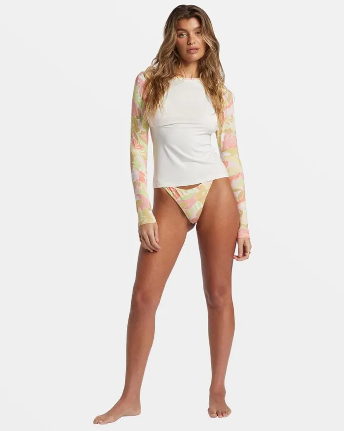 Billabong Rashguards and Bodysuits Sunshine Diaries Long Sleeve UPF 50 Surf Tshirt Salt Crystal 8211 Women Billabong Rashguards and Bodysuits Sunshine Diaries Long Sleeve UPF 50 Surf Tshirt Salt Crystal 8211 Women