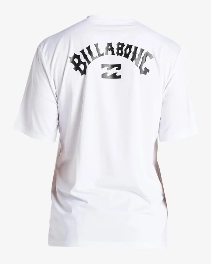 Billabong Rashguards and Surf Tees Arch Wave Loose Fit UPF 50 Short Sleeve Surf Tee White 8211 Men Billabong Rashguards and Surf Tees Arch Wave Loose Fit UPF 50 Short Sleeve Surf Tee White 8211 Men