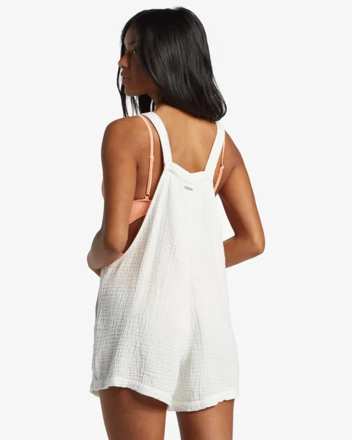 Billabong Rompers and Jumpsuits Beach Crush Romper Salt Crystal 8211 Women Billabong Rompers and Jumpsuits Beach Crush Romper Salt Crystal 8211 Women