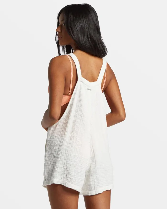 Billabong Rompers and Jumpsuits Beach Crush Romper Salt Crystal 8211 Women Billabong Rompers and Jumpsuits Beach Crush Romper Salt Crystal 8211 Women