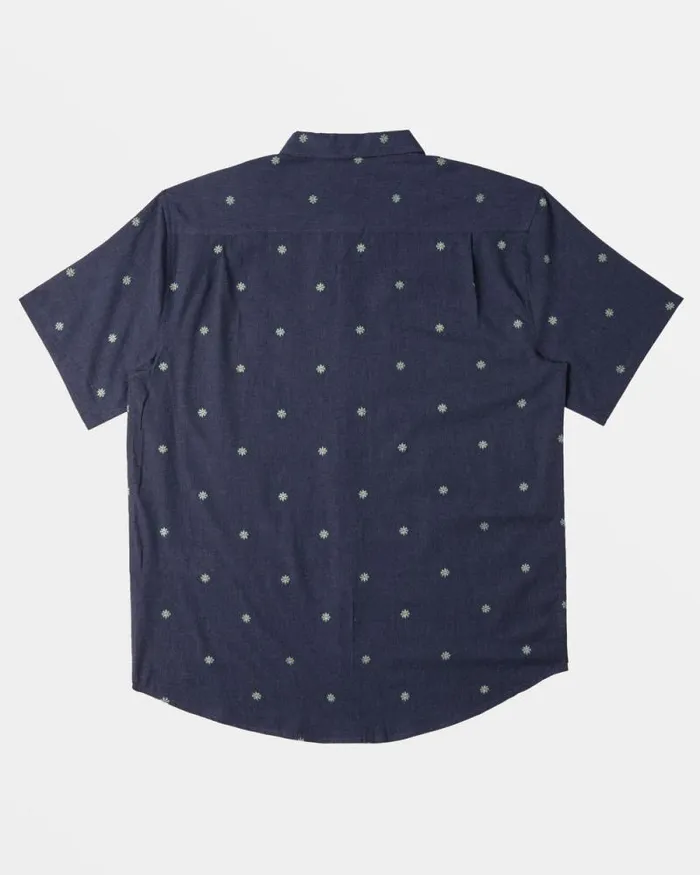 Billabong Shirts All Day Jacquard Short Sleeve Shirt Dusty Navy 8211 Men Billabong Shirts All Day Jacquard Short Sleeve Shirt Dusty Navy 8211 Men