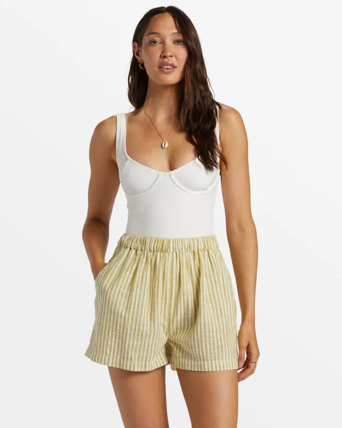 Billabong Shorts Sea Ya Elastic Waist Shorts Moss Joy 8211 Women Billabong Shorts Sea Ya Elastic Waist Shorts Moss Joy 8211 Women