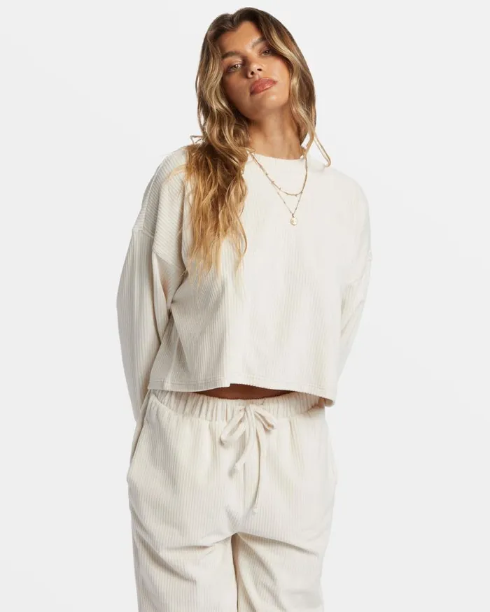Billabong Sweatshirts and Fleece Sweet Sun Crewneck Sweatshirt White Cap 8211 Women Billabong Sweatshirts and Fleece Sweet Sun Crewneck Sweatshirt White Cap 8211 Women