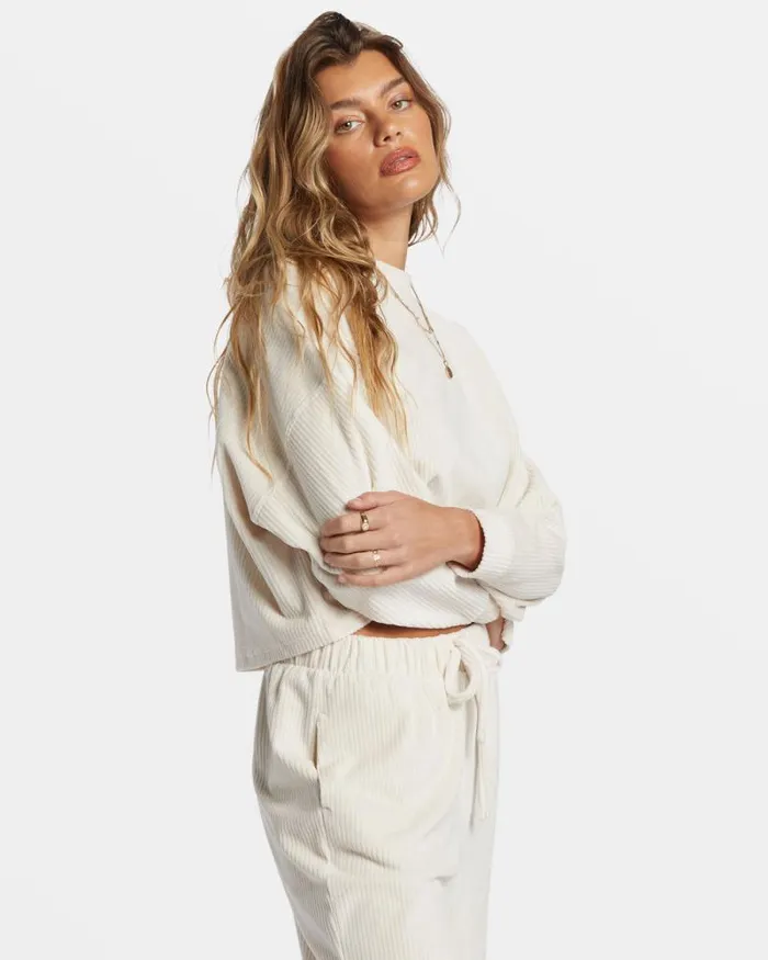 Billabong Sweatshirts and Fleece Sweet Sun Crewneck Sweatshirt White Cap 8211 Women Billabong Sweatshirts and Fleece Sweet Sun Crewneck Sweatshirt White Cap 8211 Women