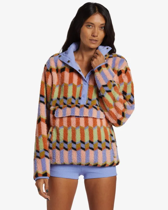 Billabong Sweatshirts and Fleece Switchback Mock Neck Fleece Multi 8211 Women Billabong Sweatshirts and Fleece Switchback Mock Neck Fleece Multi 8211 Women