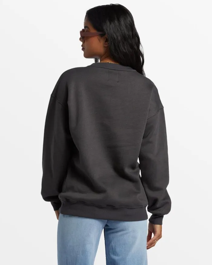 Billabong Sweatshirts and Fleece Waves Are Calling Crew Neck Sweatshirt Off Black 8211 Women Billabong Sweatshirts and Fleece Waves Are Calling Crew Neck Sweatshirt Off Black 8211 Women