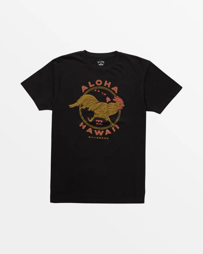 Billabong TShirts Aloha Rooster TShirt Black 8211 Men
