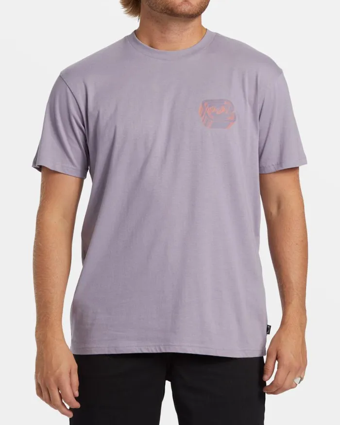 Billabong TShirts Crayon Wave TShirt Purple Ash 8211 Men Billabong TShirts Crayon Wave TShirt Purple Ash 8211 Men