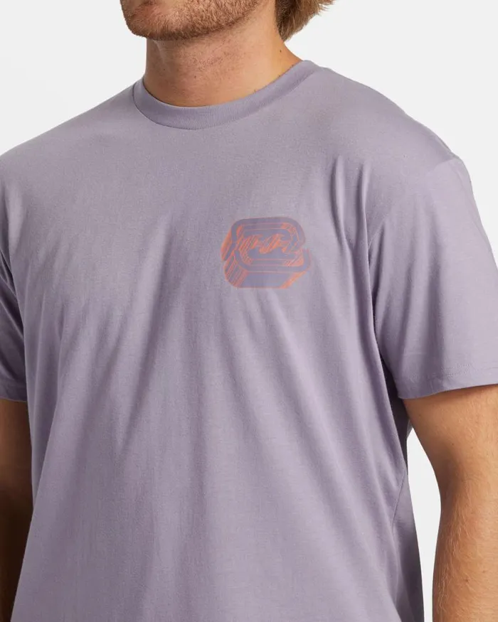 Billabong TShirts Crayon Wave TShirt Purple Ash 8211 Men Billabong TShirts Crayon Wave TShirt Purple Ash 8211 Men