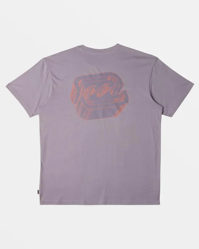 Billabong TShirts Crayon Wave TShirt Purple Ash 8211 Men Billabong TShirts Crayon Wave TShirt Purple Ash 8211 Men