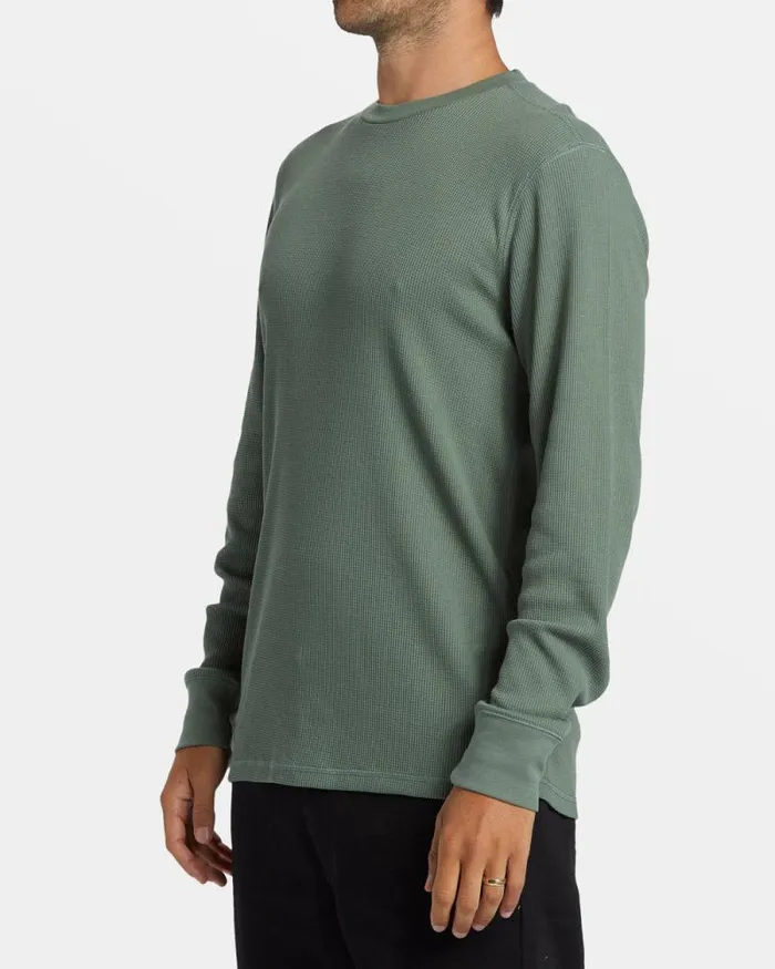Billabong TShirts Essential Long Sleeve Thermal Top Fern 8211 Men Billabong TShirts Essential Long Sleeve Thermal Top Fern 8211 Men