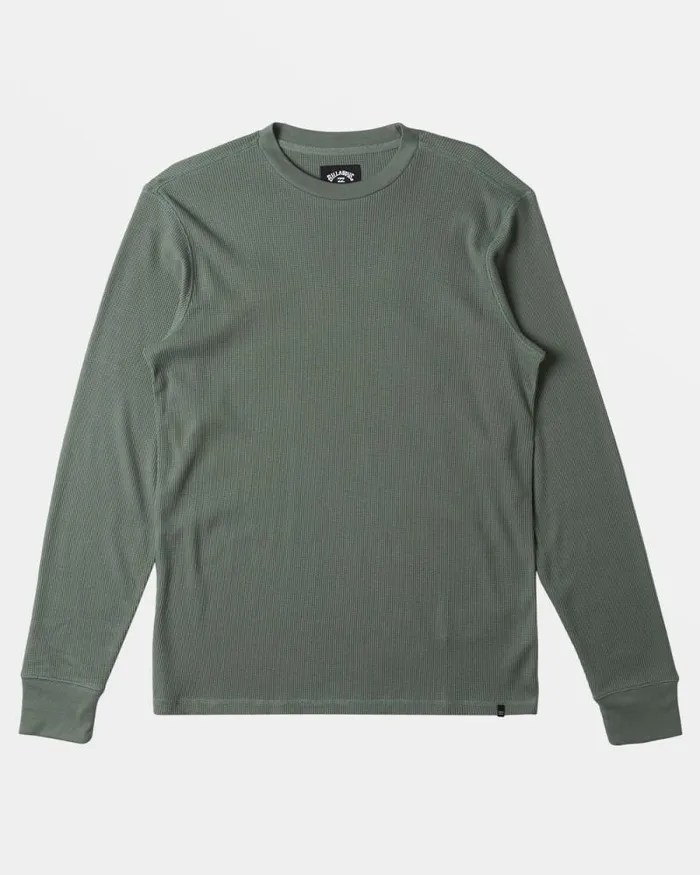 Billabong TShirts Essential Long Sleeve Thermal Top Fern 8211 Men Billabong TShirts Essential Long Sleeve Thermal Top Fern 8211 Men