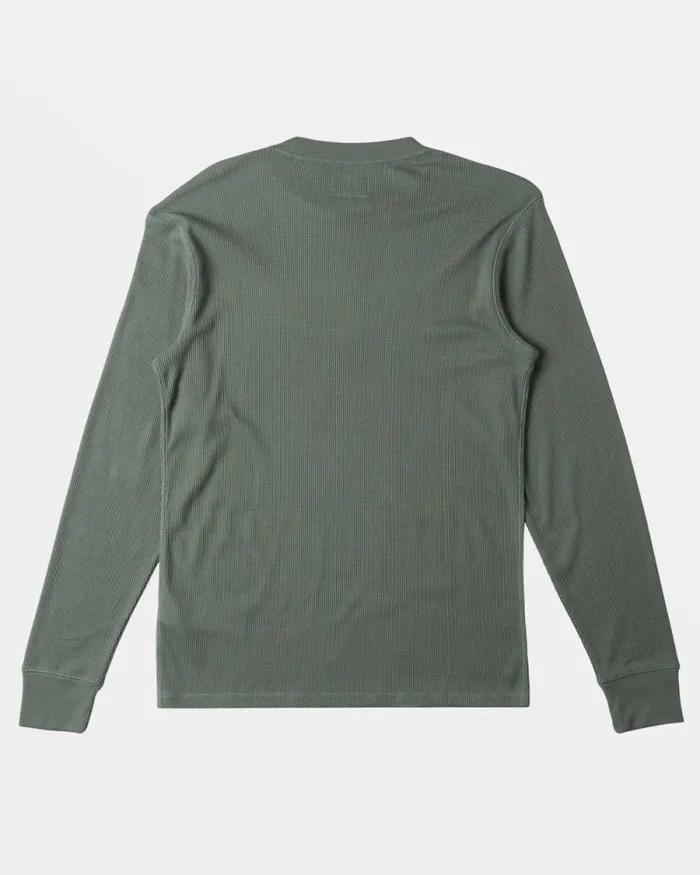 Billabong TShirts Essential Long Sleeve Thermal Top Fern 8211 Men Billabong TShirts Essential Long Sleeve Thermal Top Fern 8211 Men