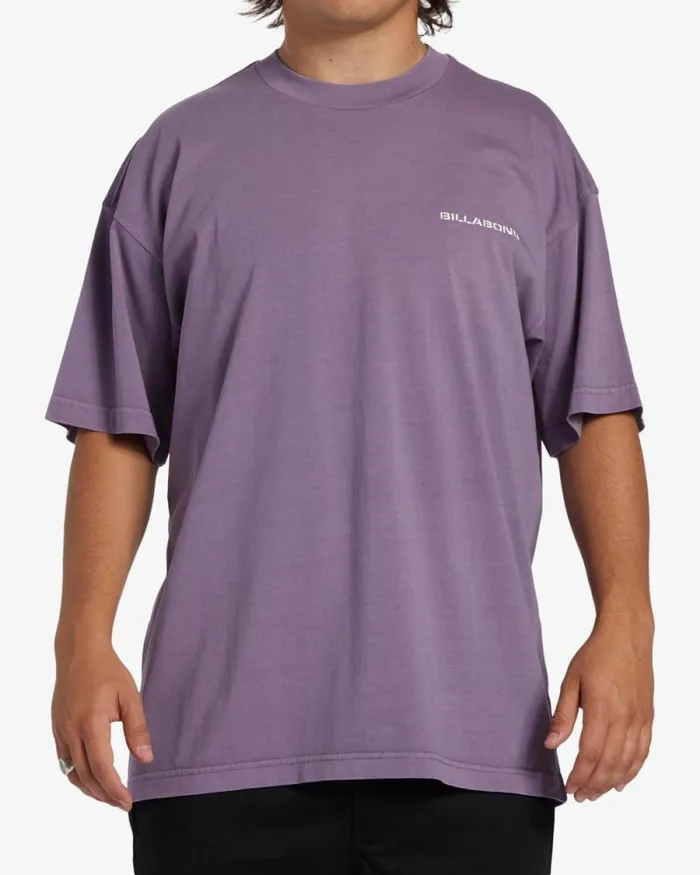 Billabong Wave Washed Essentials Paradise Burning OG Short Sleeve Wave Washed TShirt Washed Violet 8211 Men Billabong Wave Washed Essentials Paradise Burning OG Short Sleeve Wave Washed TShirt Washed Violet 8211 Men