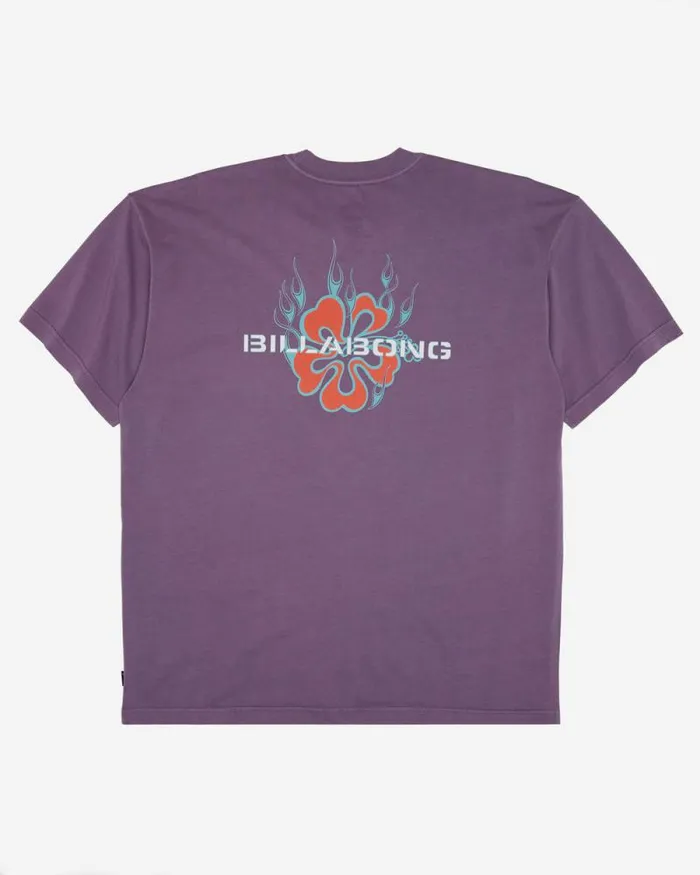 Billabong Wave Washed Essentials Paradise Burning OG Short Sleeve Wave Washed TShirt Washed Violet 8211 Men Billabong Wave Washed Essentials Paradise Burning OG Short Sleeve Wave Washed TShirt Washed Violet 8211 Men