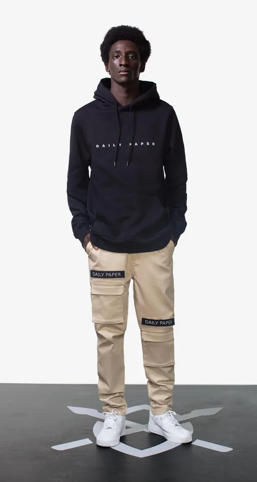 Black Alias Hoody Black Men Daily Paper Hoodies and Sweaters
