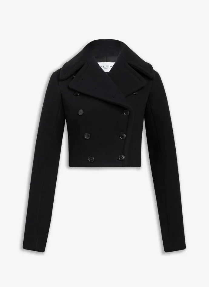 Black CINCHED JACKET Women Alaa Coats and Jackets