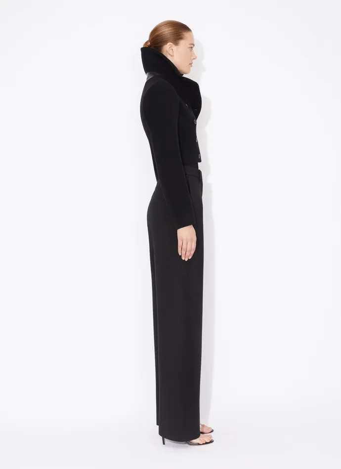 Black CINCHED JACKET Women Alaa Coats and Jackets