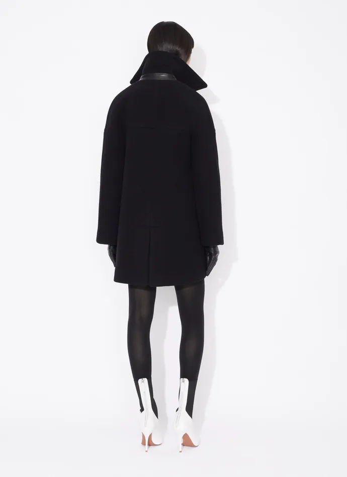 Black DOUBLE BREASTED CABAN Women Alaa Coats and Jackets