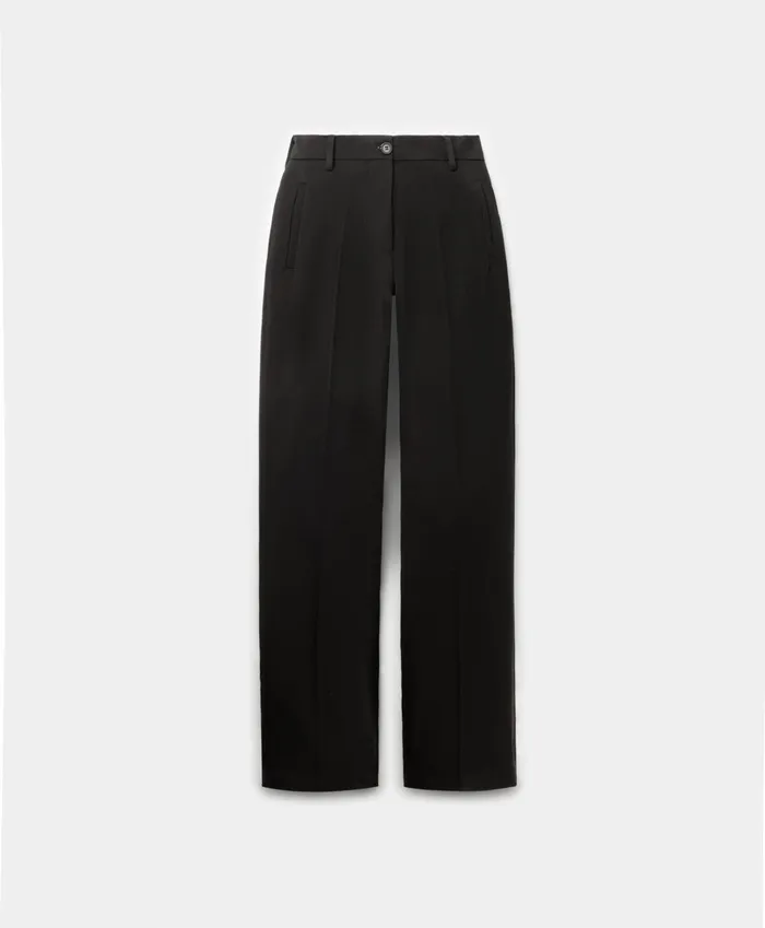Black Rutna Pants Women Daily Paper Trousers