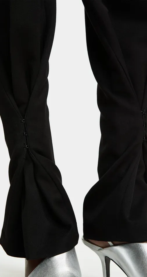 Black Rutna Pants Women Daily Paper Trousers