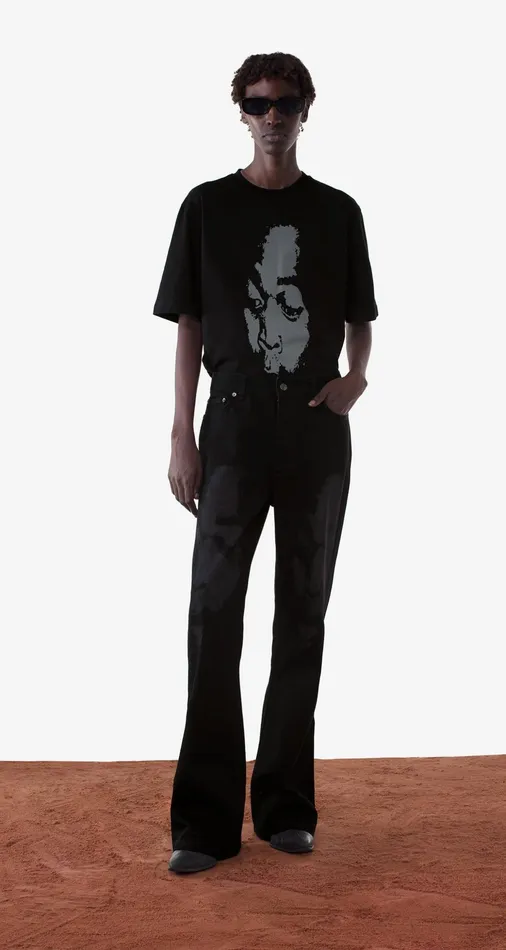 Black Wekafela Jeans Men Daily Paper Jeans