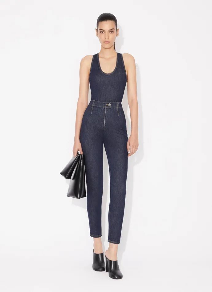 Blue HIGHWAIST DENIM PANT Women Alaa Denim