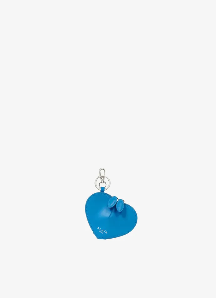 Blue LE CUR COIN PURSE IN CALFSKIN Women Alaa Small Leather Goods