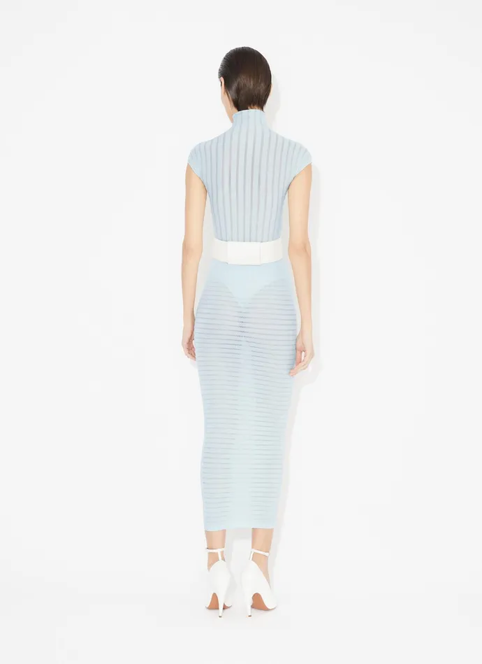 Blue STRIPPED TUBE SKIRT Women Alaa Skirts