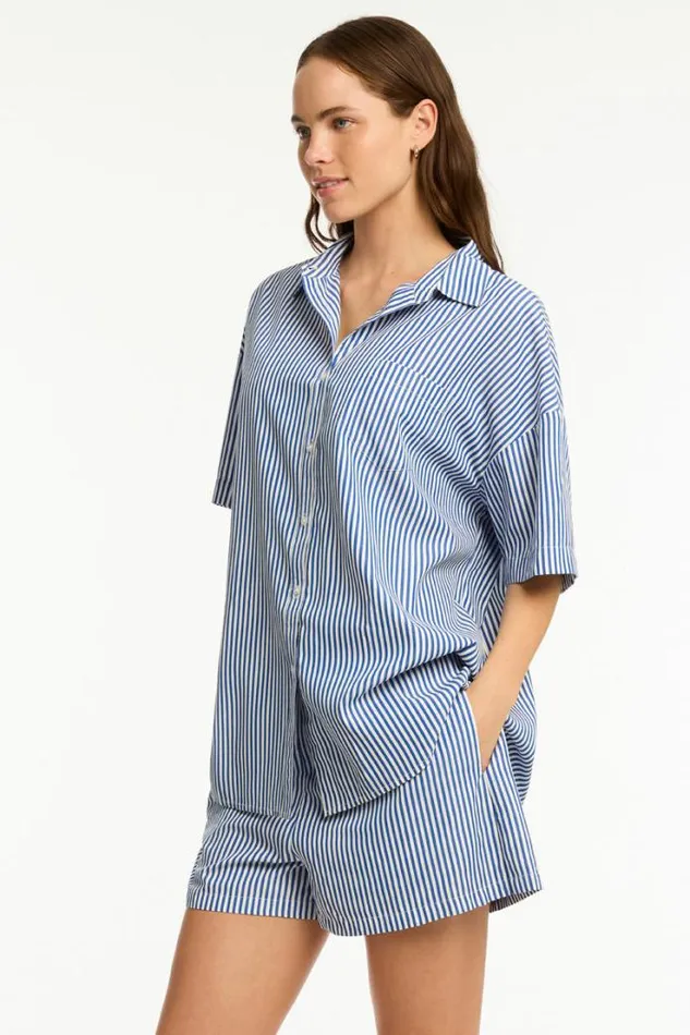 Boathouse Aloha Shirt Boathouse Women Sea Level Tops