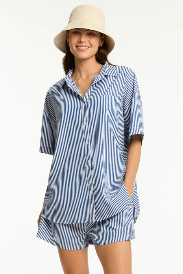Boathouse Aloha Shirt Boathouse Women Sea Level Tops
