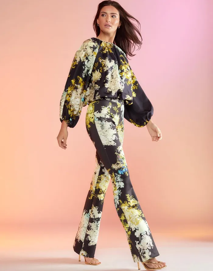Bonded Fit And Flare Pant 8211 Smblfl Women Cynthia Rowley Bottoms