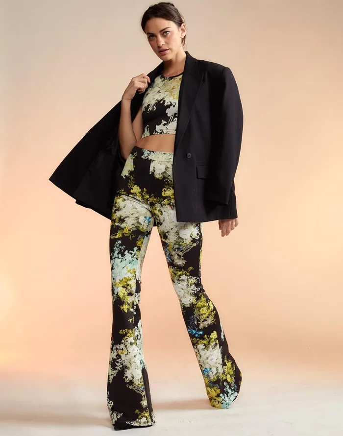 Bonded Fit And Flare Pant 8211 Smblfl Women Cynthia Rowley Bottoms