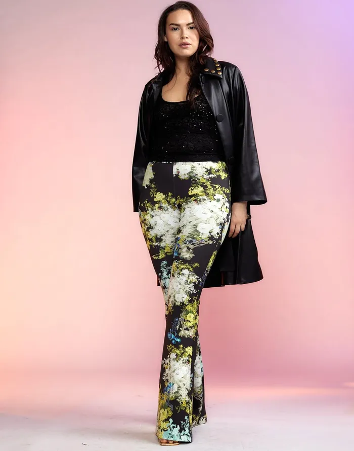 Bonded Fit And Flare Pant 8211 Smblfl Women Cynthia Rowley Bottoms